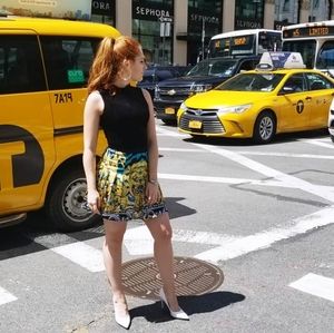 Marciano Pleaded Skirt Art Deco